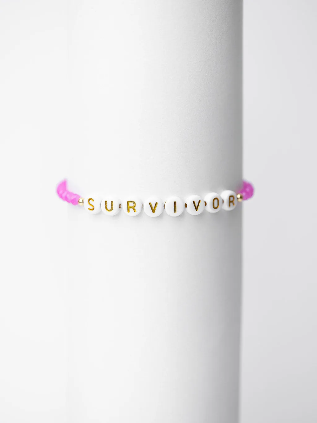 SURVIVOR Crystal Beaded Bracelet