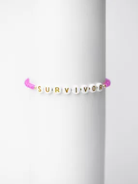 SURVIVOR Crystal Beaded Bracelet