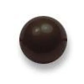 Swarovski 12mm Pearl - Deep Brown (25pc)