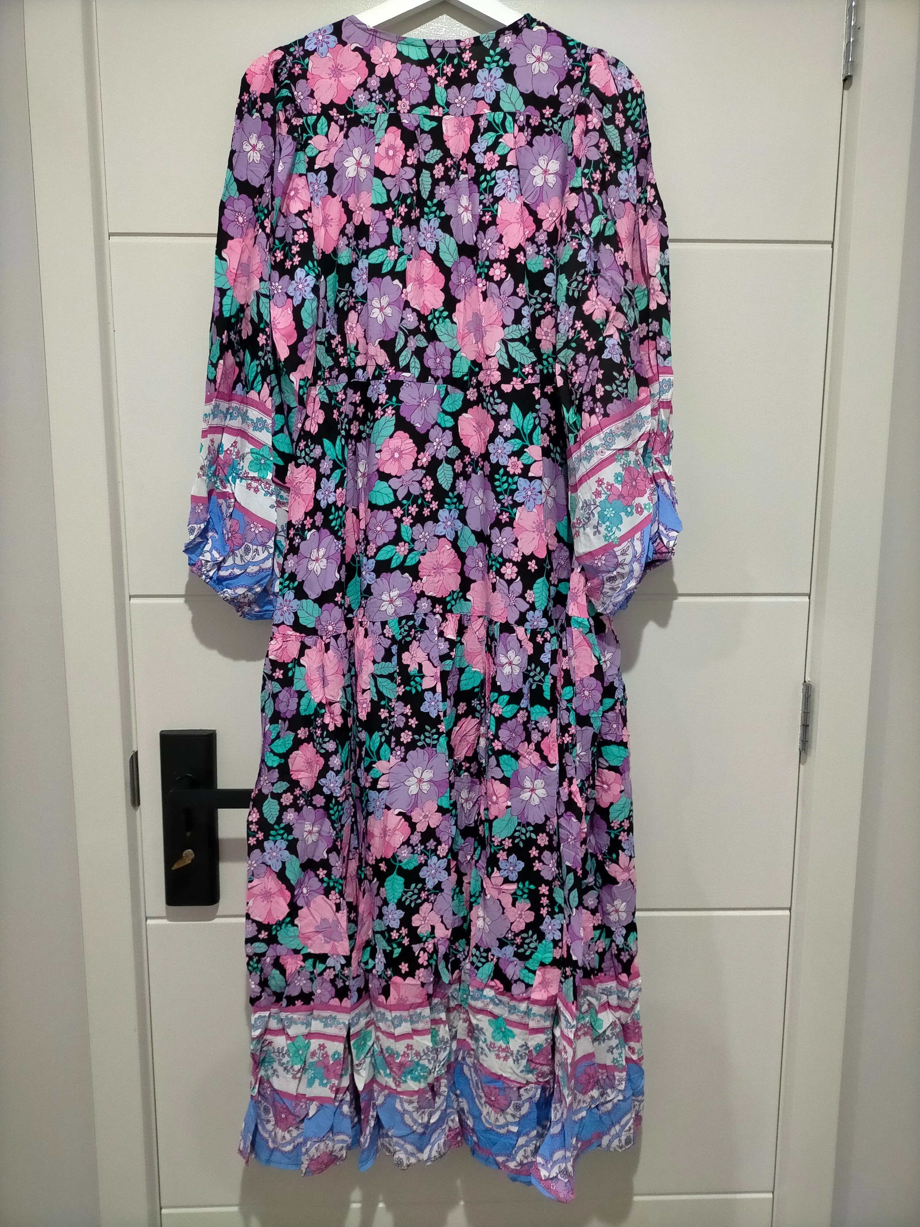 Teresa Maxi Dress Blackbird Print