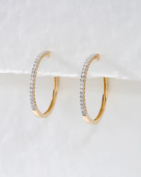 The Dreamy Diamond Hoops (25mm)