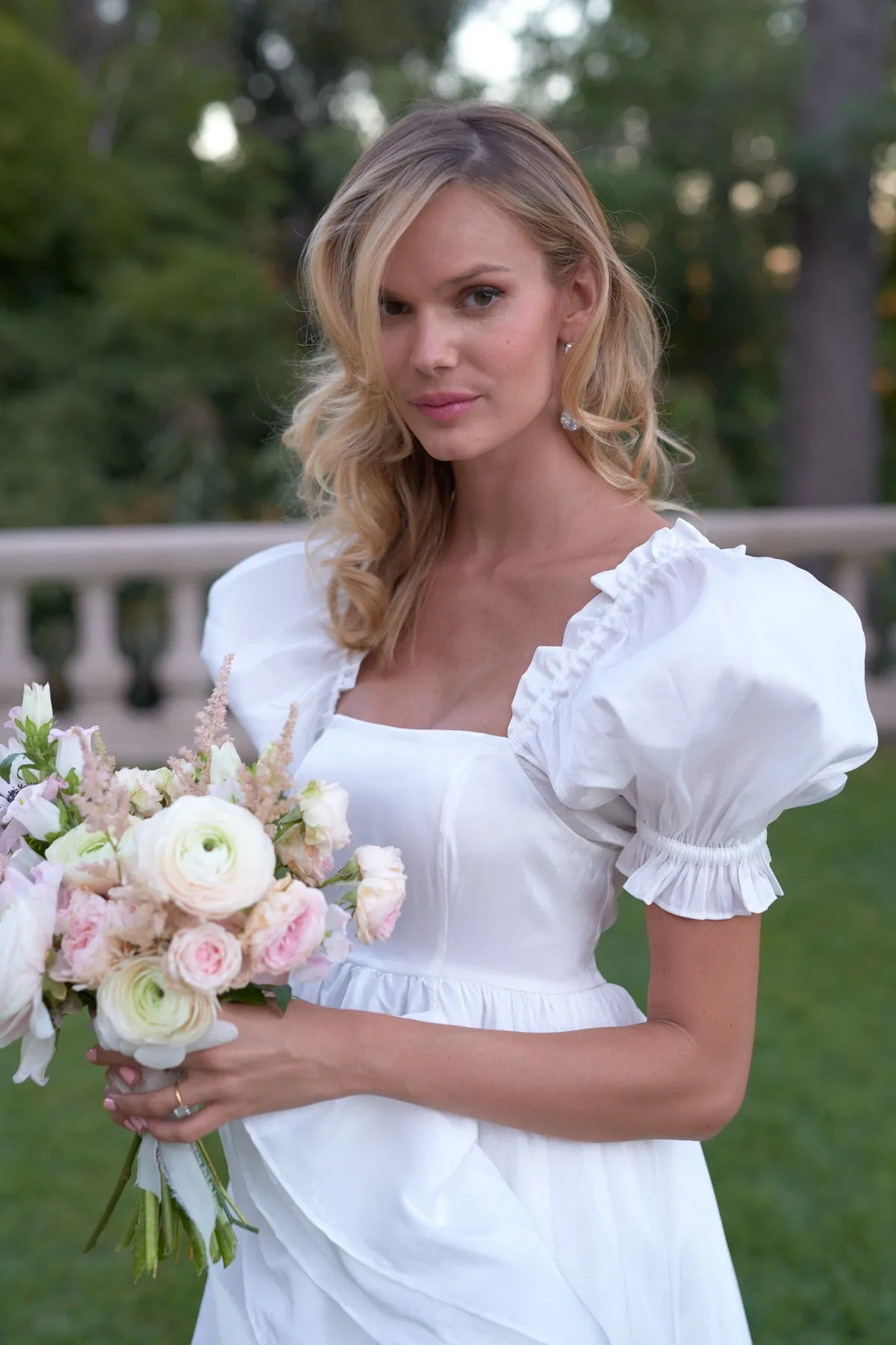 The Ivory Recycled Ruffle Gown