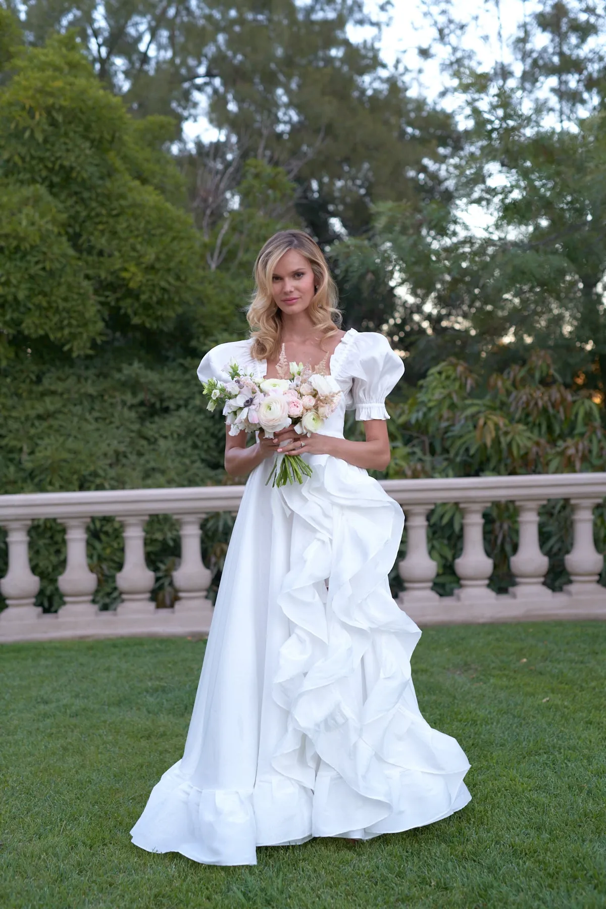 The Ivory Recycled Ruffle Gown