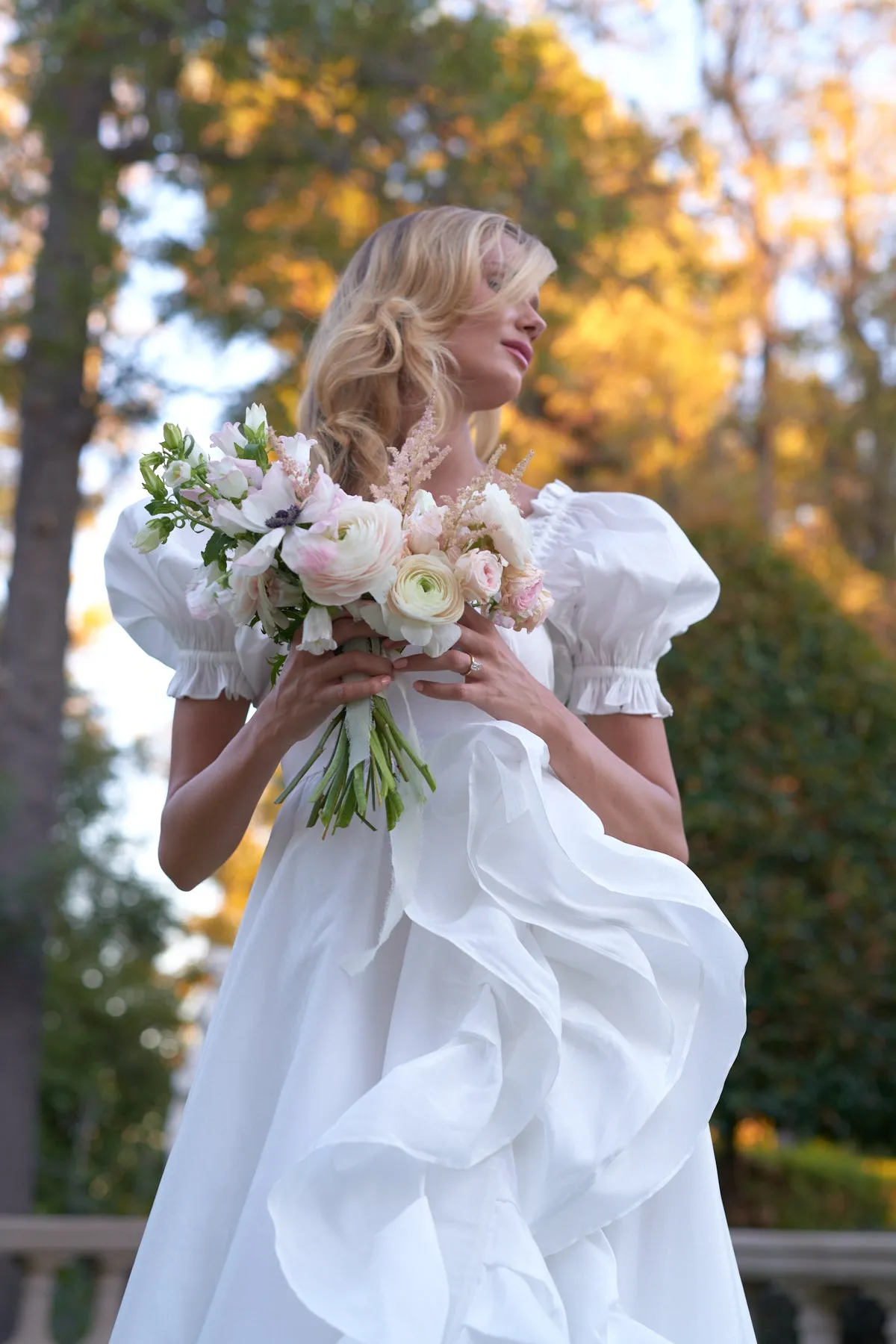 The Ivory Recycled Ruffle Gown