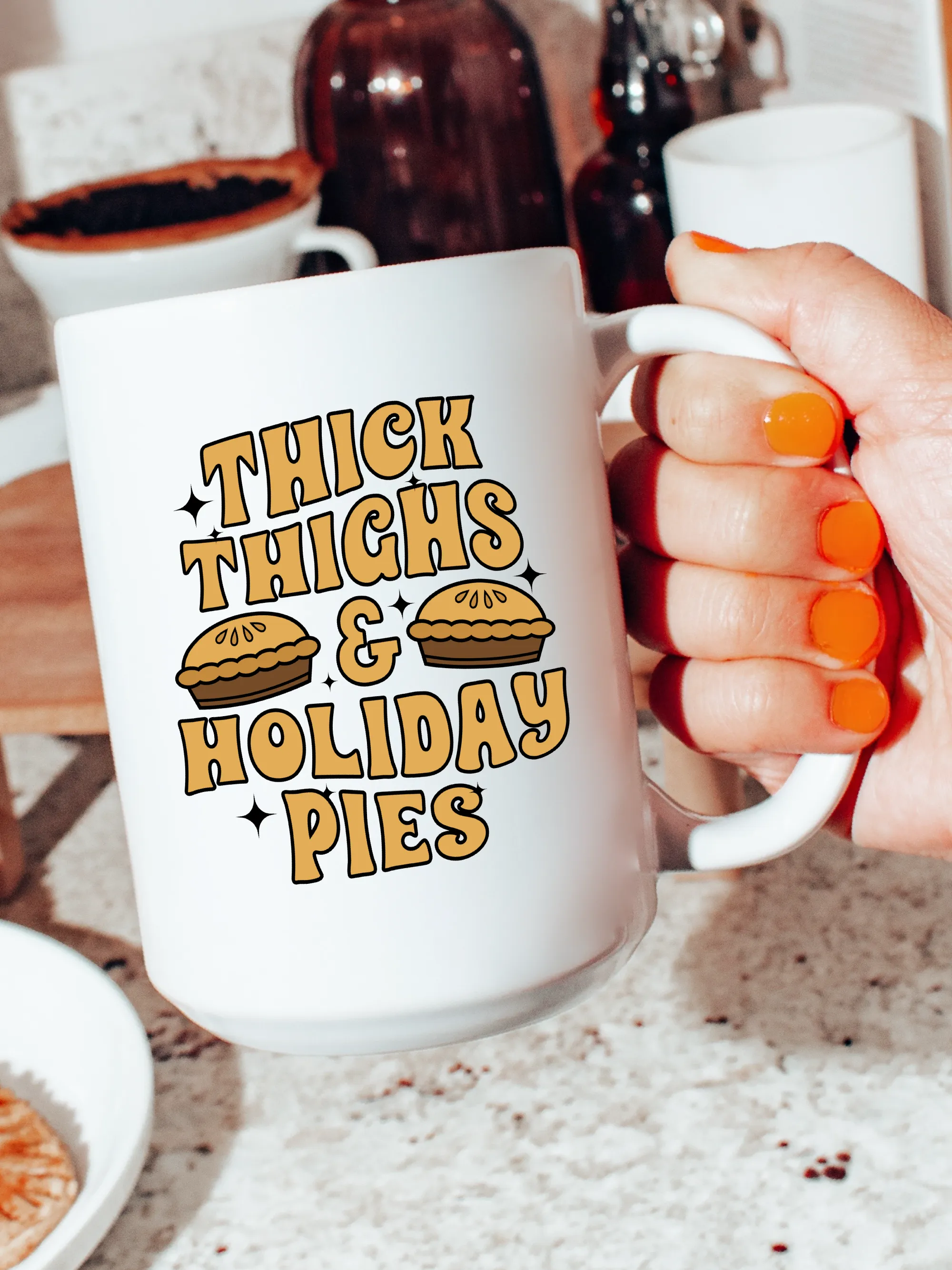 Thick Thighs & Holiday Pies Mug