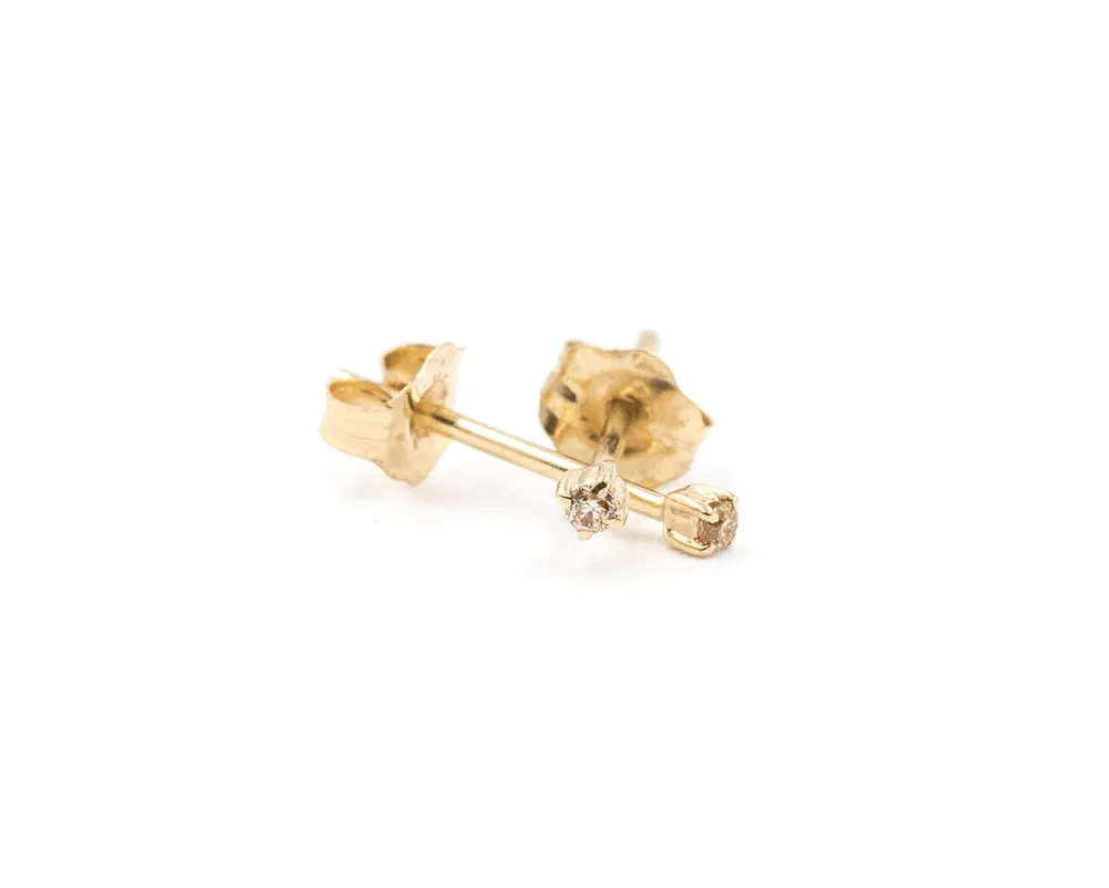 Tiny Diamond Studs (Ready to Ship)