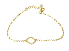 Tiny Gold Diamond Shaped Bracelet