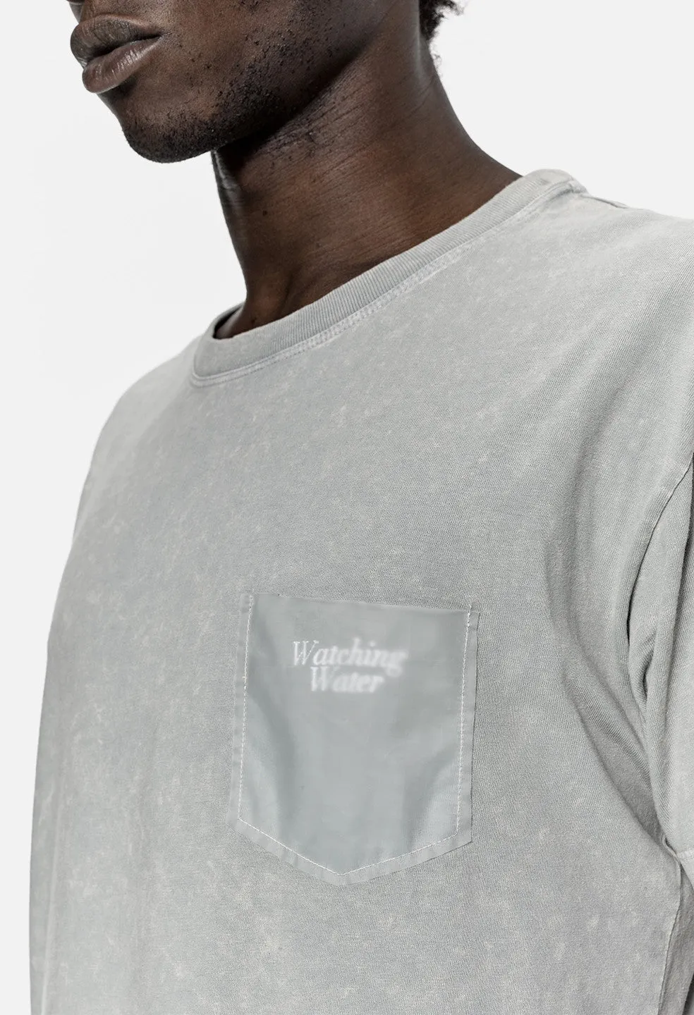 Translucent Pocket Tee / Mineral LT Grey