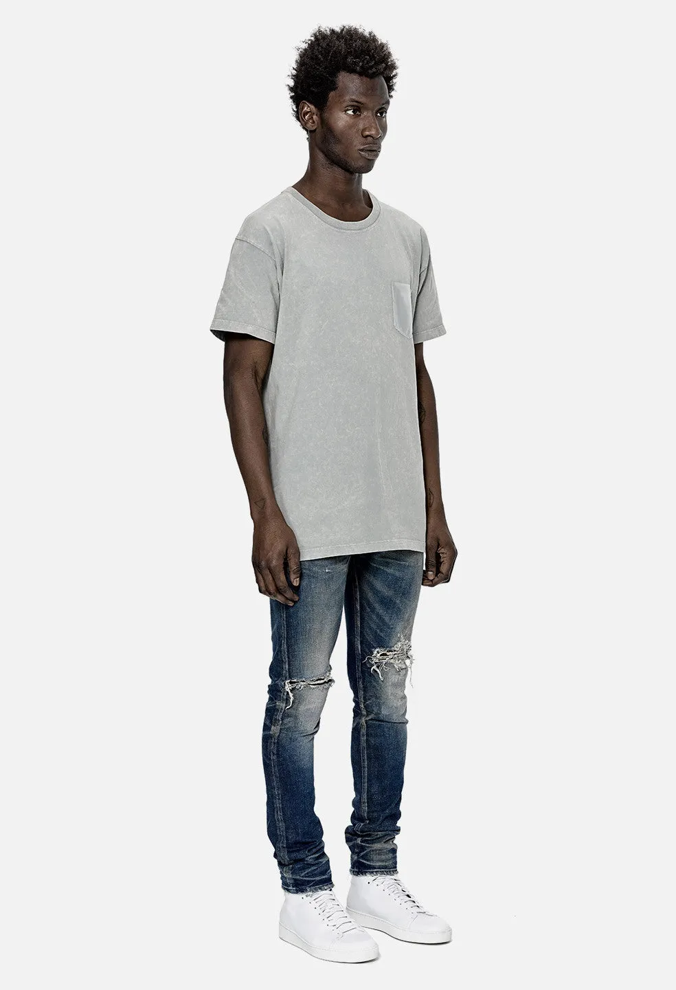 Translucent Pocket Tee / Mineral LT Grey