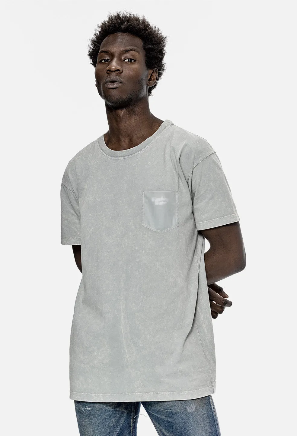 Translucent Pocket Tee / Mineral LT Grey