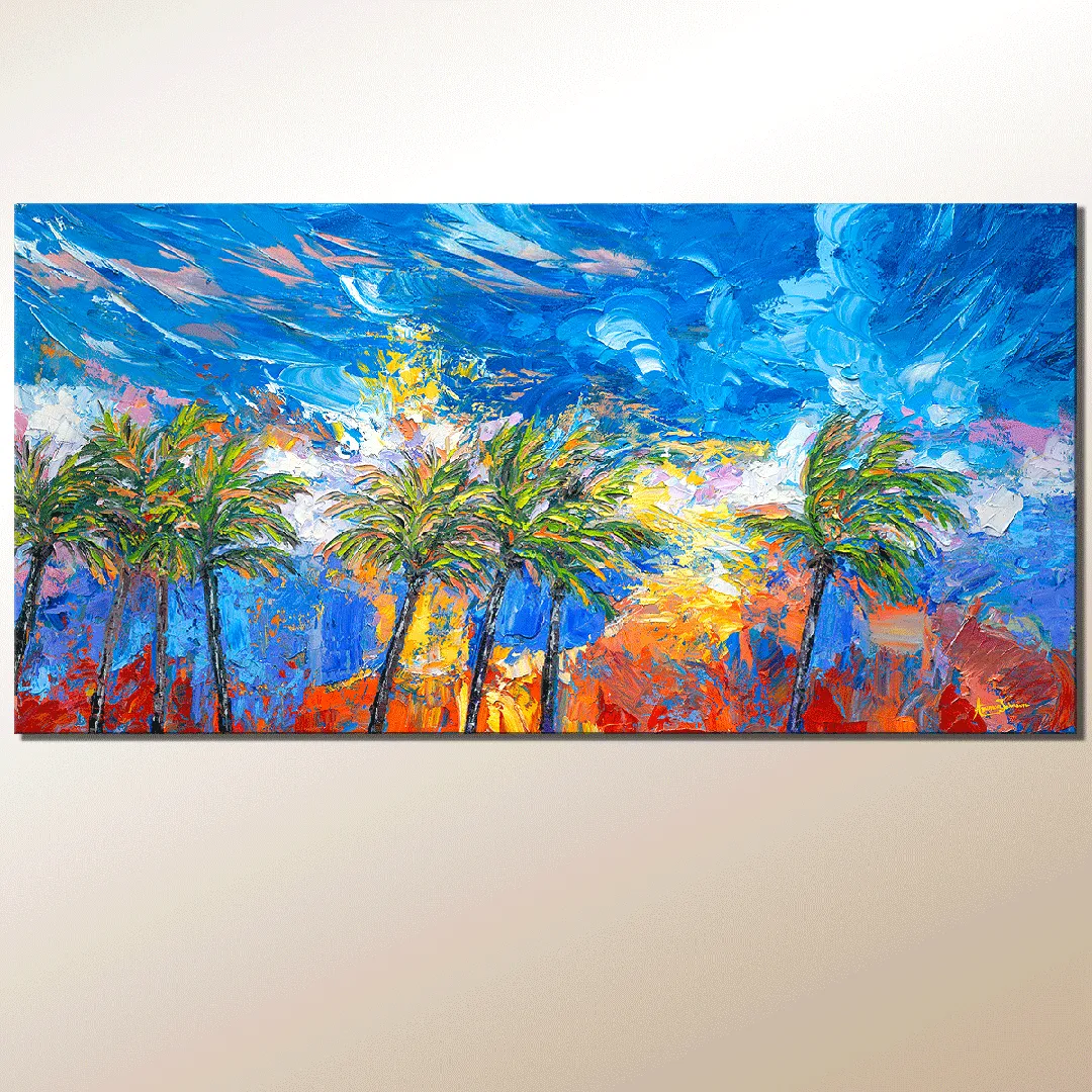 Tropical Winds – LE Embellished Giclee On Canvas