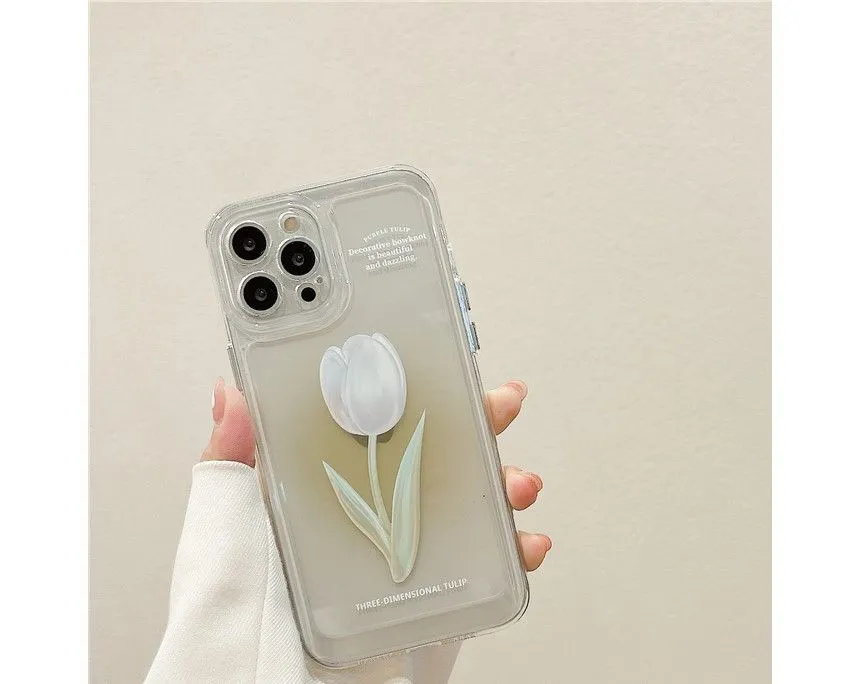 Tulip Rose Transparent Phone Case - iPhone MK19410