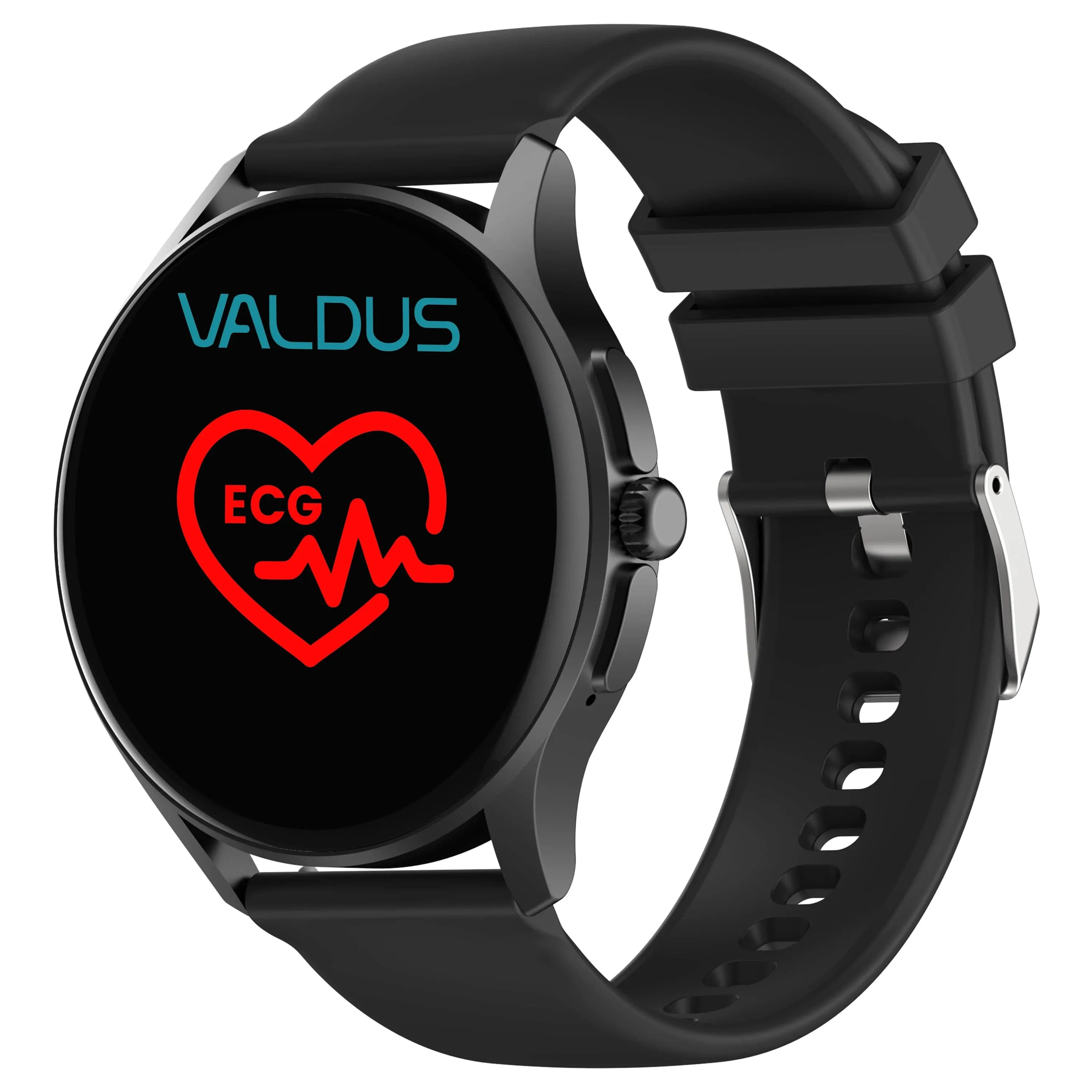 VALDUS ECG Health Smartwatch 230 mAH 1.39 Inch Large Screen Smart Watch  IP67 Waterproof  Heart Rate Blood Pressure VE15