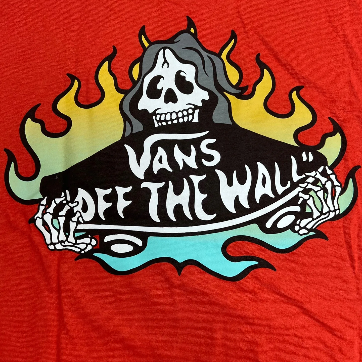 VANS Fuego Skeleton Logo T-Shirt