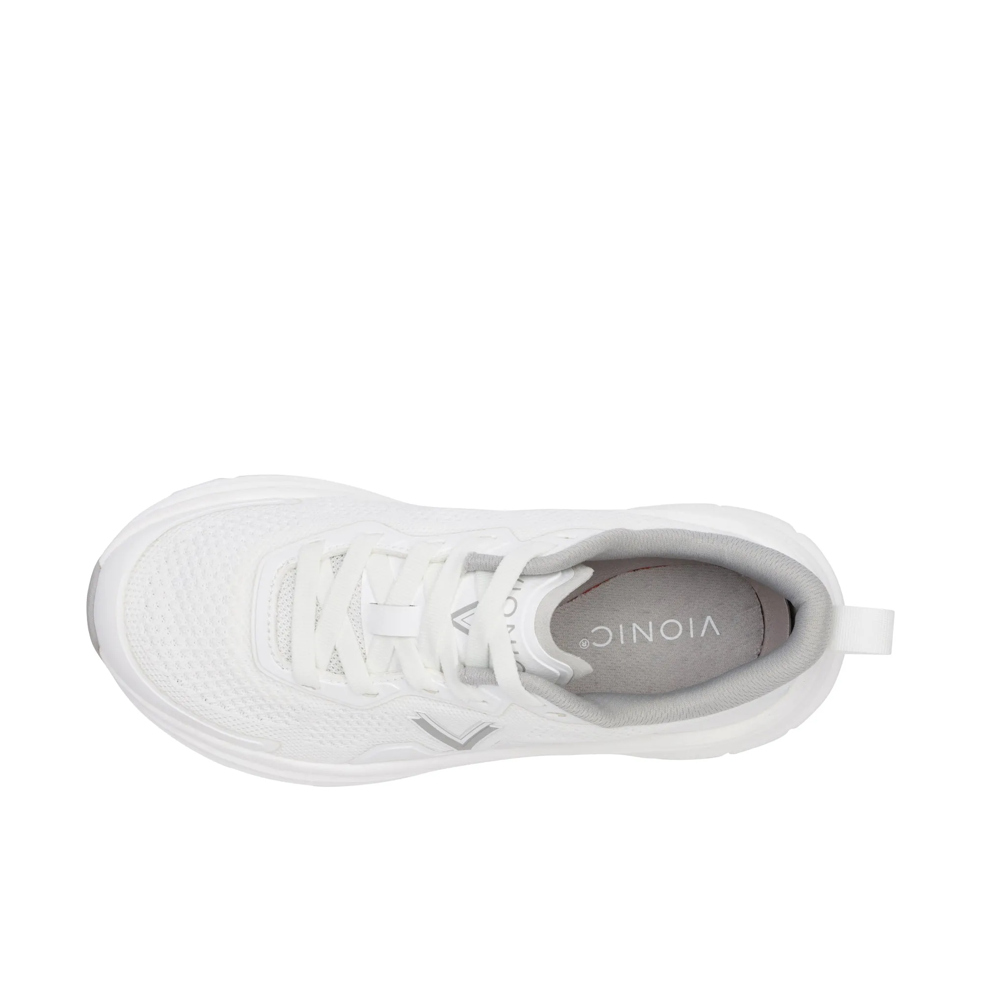 Vionic Womens Walk Max Lace Up Sneaker White