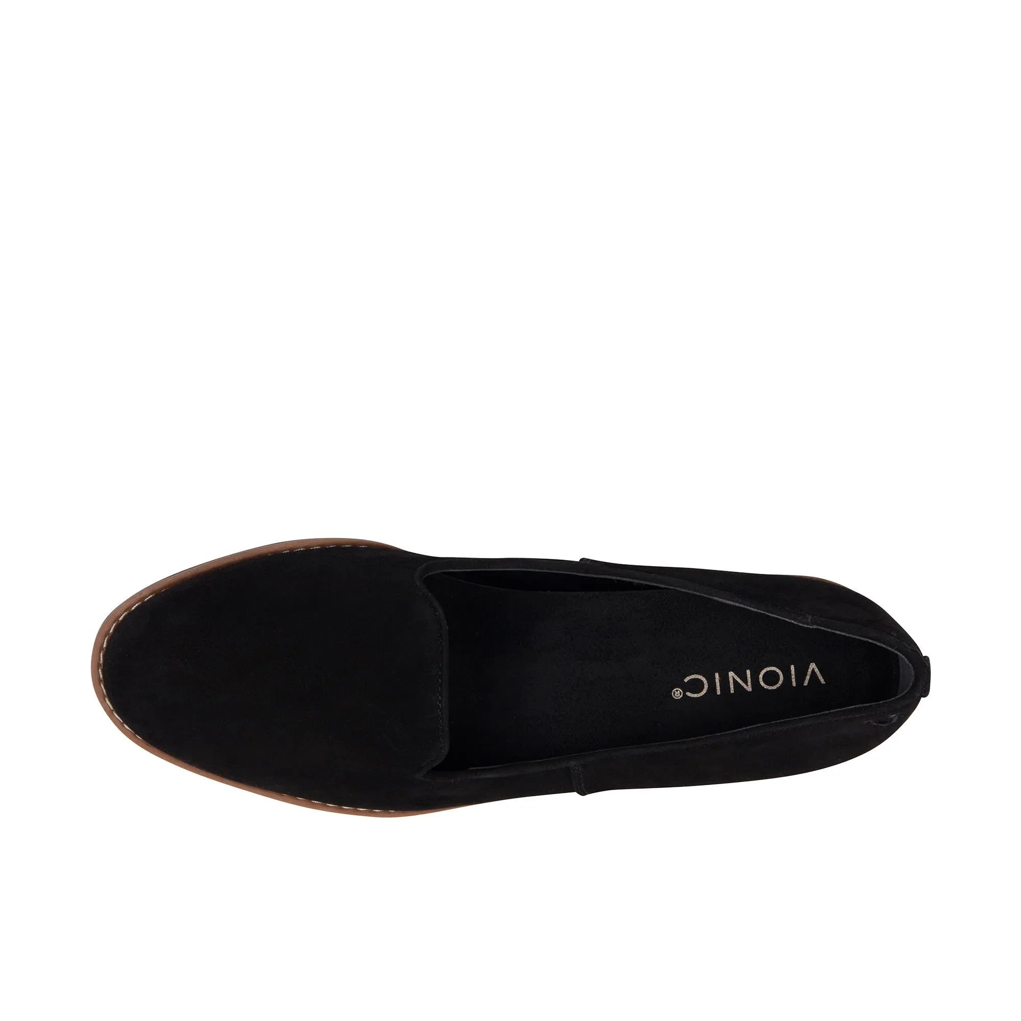 Vionic Womens Willa Wedge Black Suede