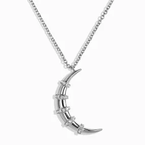 White Zircon Necklace - Moon Mystique