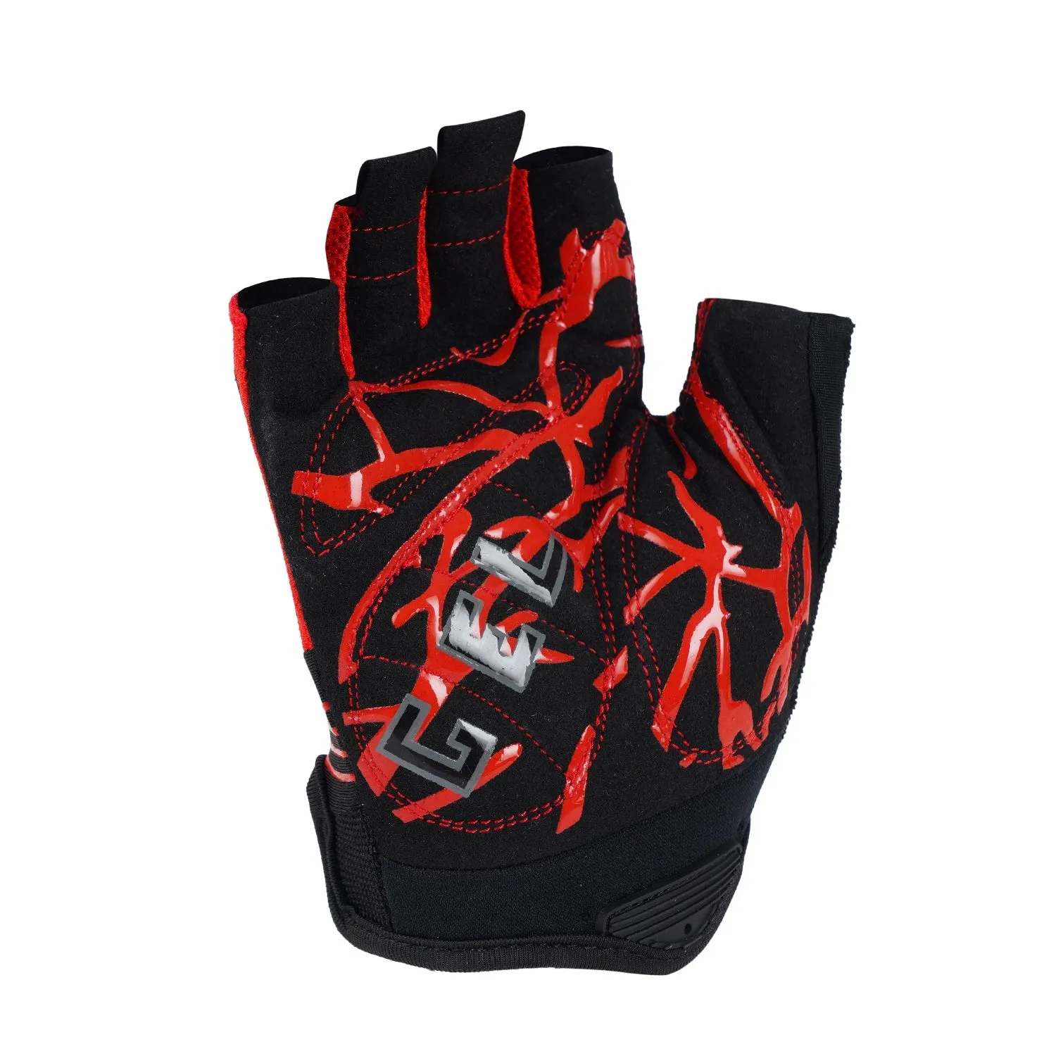 ZAKPRO Gel Series Anti-Slip Professional Half Finger Cycling Gloves - Red