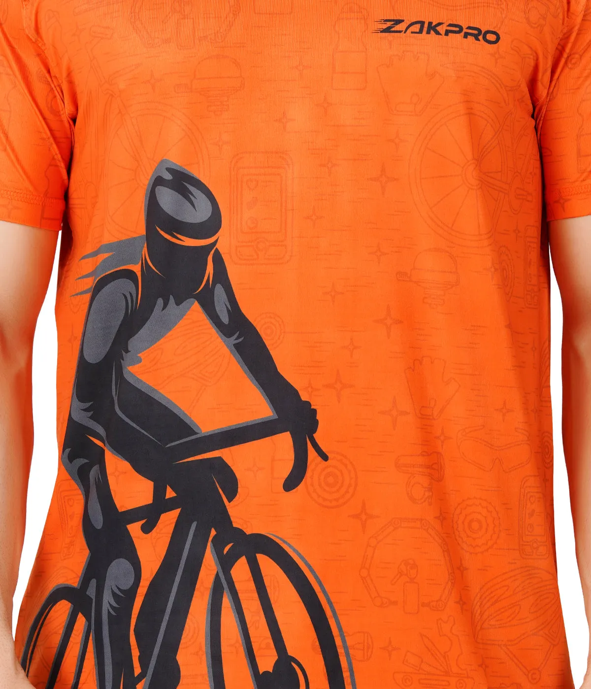 ZAKPRO Sports Tees for Men (Ride-O-Range)